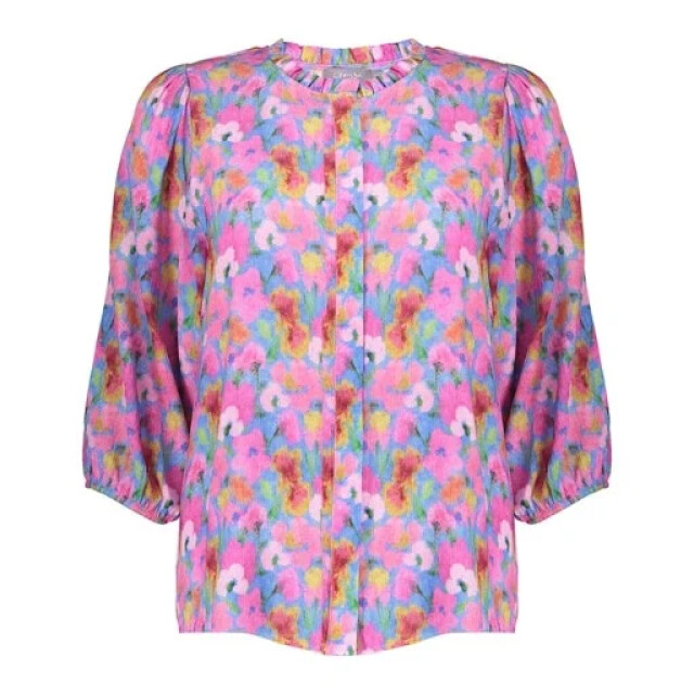 Geisha 63203-20 625 blouse bright blue/pink 63203-20 625 large