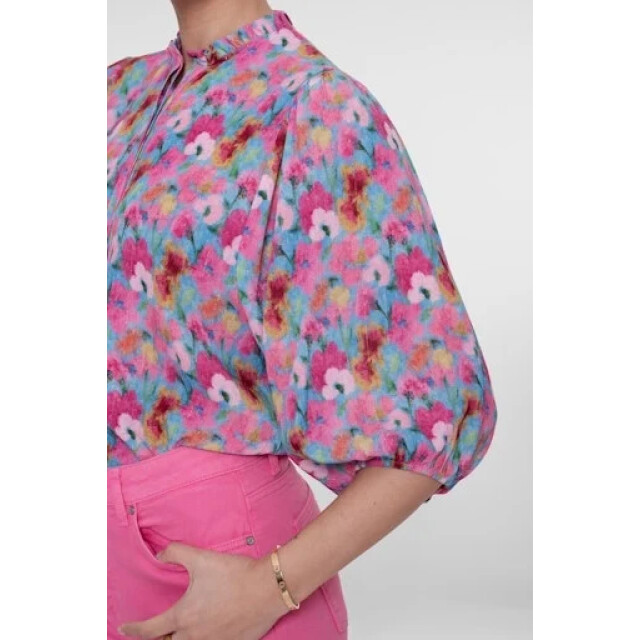 Geisha 63203-20 625 blouse bright blue/pink 63203-20 625 large