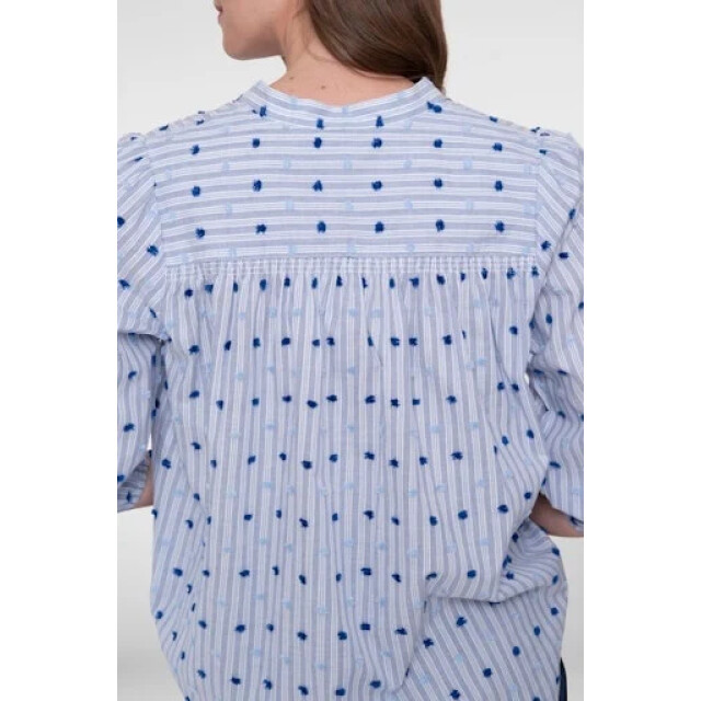 Geisha 63057-14 625 blouse stripes + dots blue 63057-14 625 large