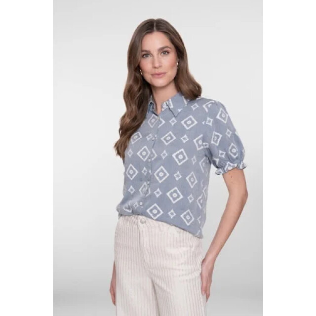 Geisha 63268-20 625 blouse blue/ecru 63268-20 625 large