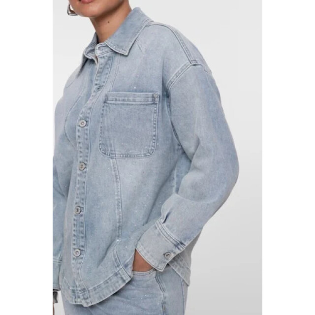 Geisha 65021-10 830 jeans overshirt stones bleached denim stones 65021-10 830 large