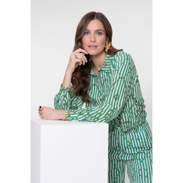 Geisha 63279-20 718 blouse ecru/green 63279-20 718 large