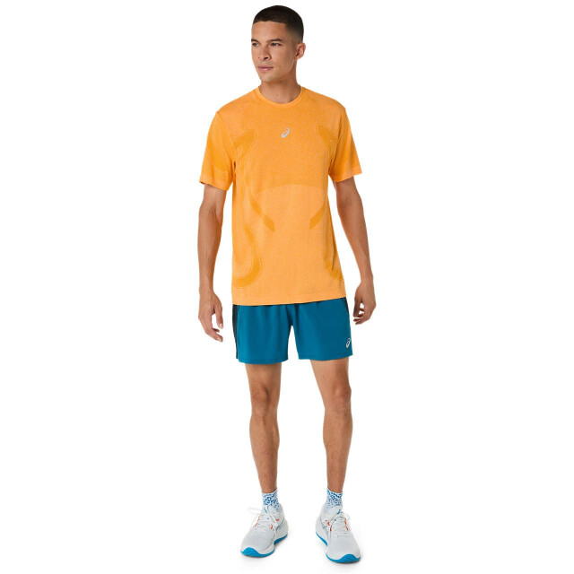 Asics road seamless ss top hardloop t-shirt korte mouw zomer heren - 074763_470-L large