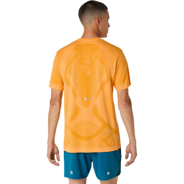 Asics road seamless ss top hardloop t-shirt korte mouw zomer heren - 074763_470-L large