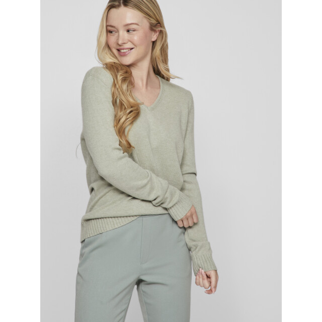 Vila Viril l/s v-neck knit top-noos 14042769 large
