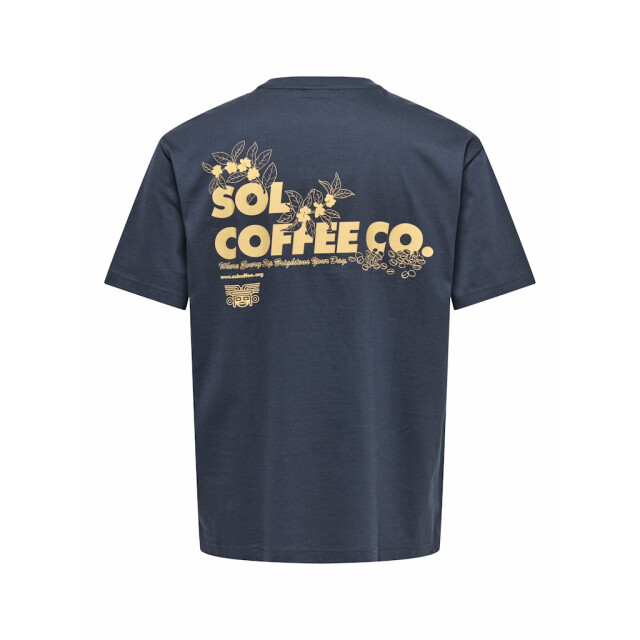 Only & Sons Onsfred life foodie rlx ss tee navy 5339.37.0043 large