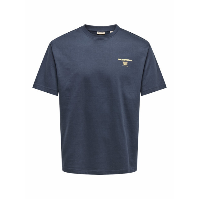 Only & Sons Onsfred life foodie rlx ss tee navy 5339.37.0043 large