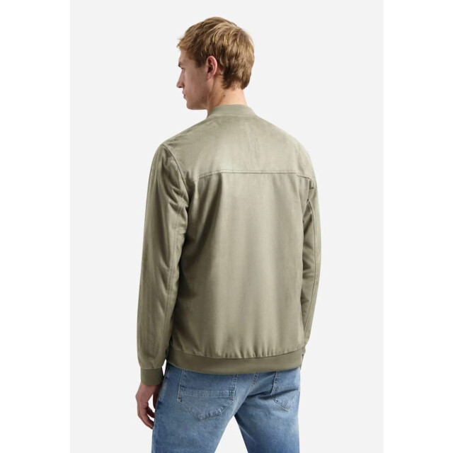 No Excess Jacket short fake suede light moss 31630213-197 large