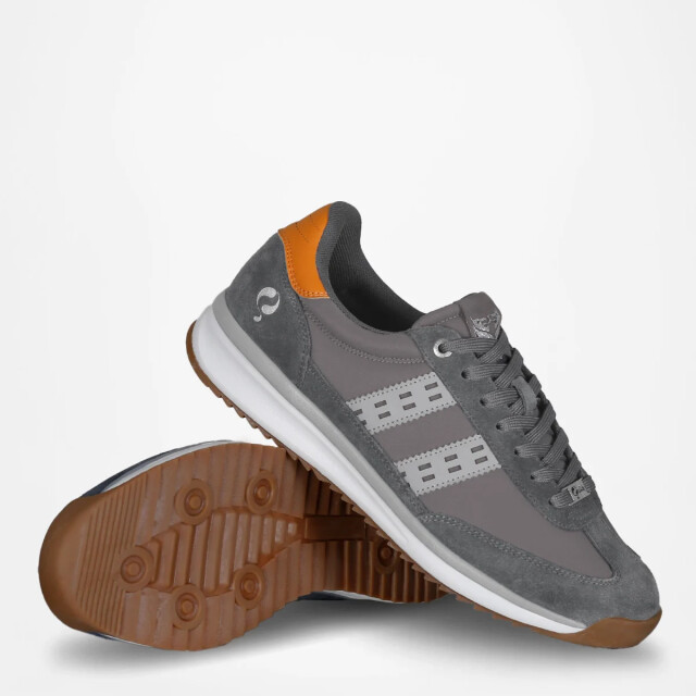 Q1905 Sneaker boston pro antraciet/ grijs/ oranje QM1263166-114-1 large