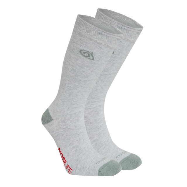Craghoppers Insectwerende sokken voor volwassenen UTCG2265_softgreymarllichen large