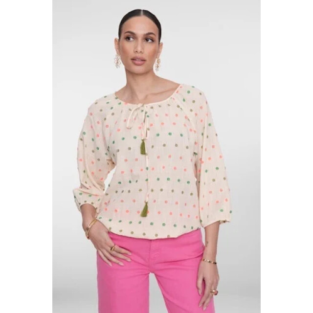 Geisha 63251-20 718 top ecru/green/blush 63251-20 718 large