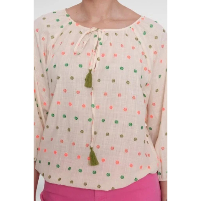 Geisha 63251-20 718 top ecru/green/blush 63251-20 718 large