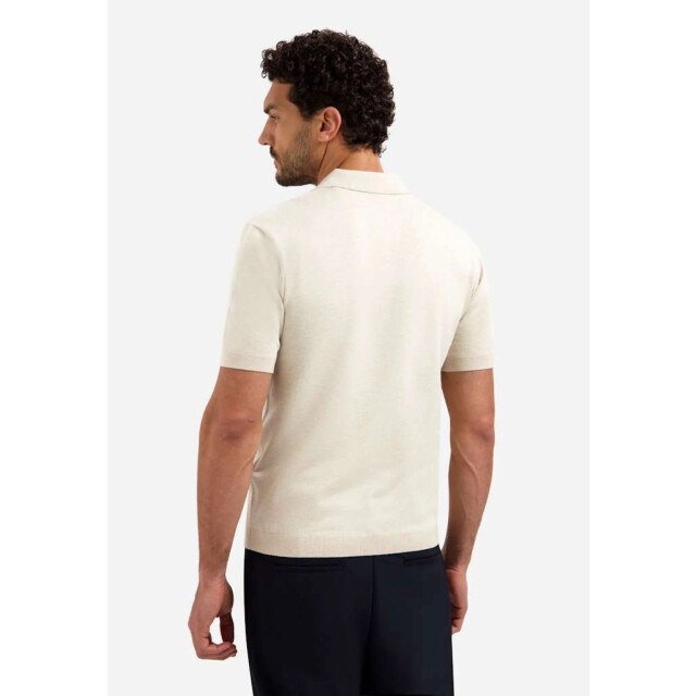 No Excess Pullover short sleeve v-polo melang desert 31220292SN-045 large