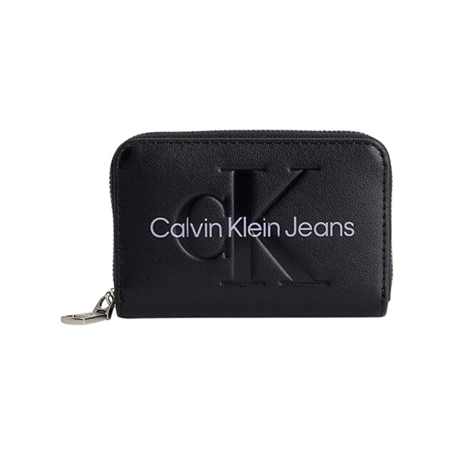 Calvin Klein Dames portemonnee met reliëf UTNA1232_black large
