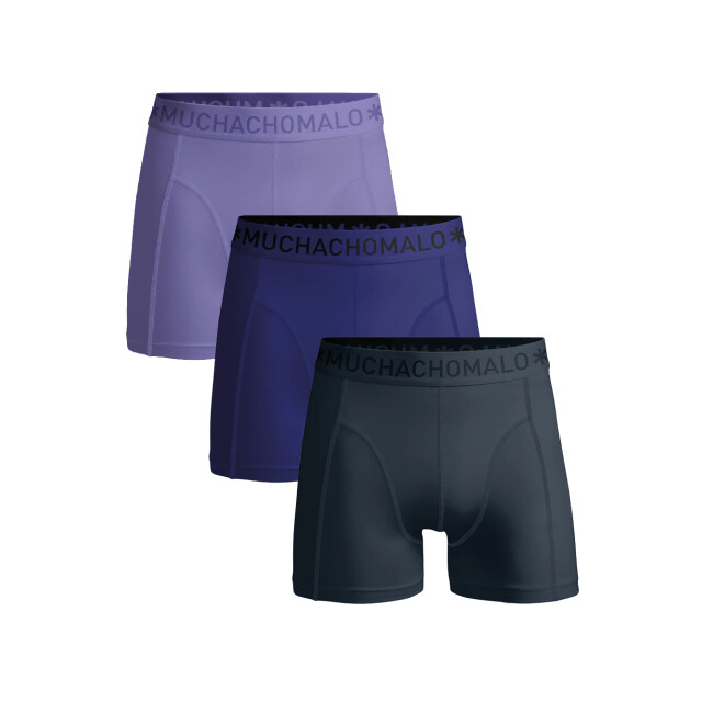 Muchachomalo Jongens 3-pack boxershorts U-SOLID1010-1264J large
