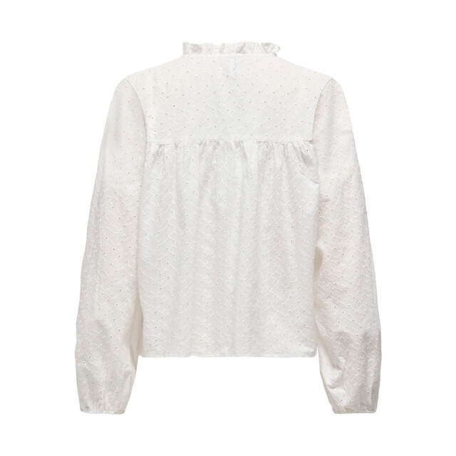 Only Onlnoelys ls embroided shirt wvn cs off-white 4309.02.0064 large