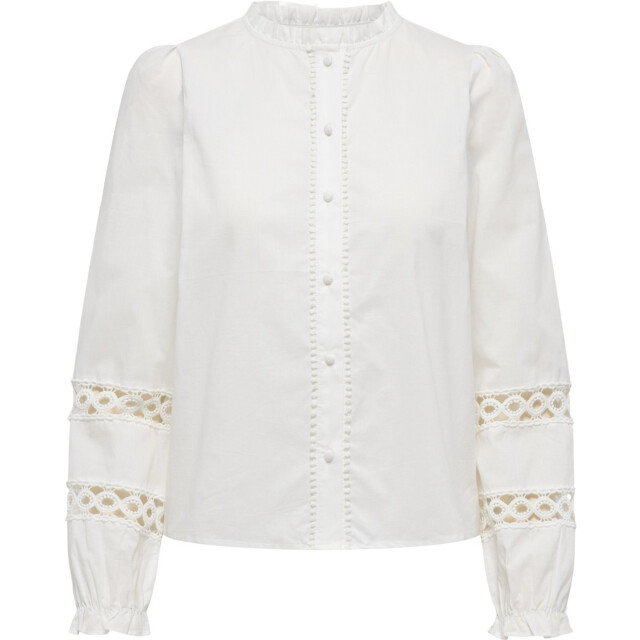 Only Onltua ls detail shirt wvn cs off-white 4309.02.0062 large