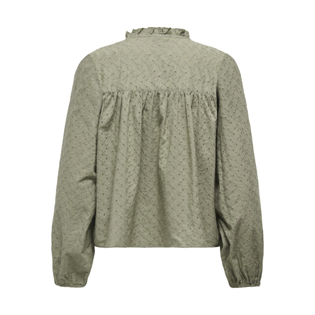 Only Onlnoelys ls embroided shirt wvn cs olijf 4309.22.0013 large