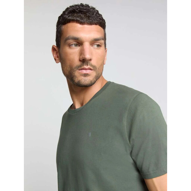 No Excess T-shirt crewneck solid basic dark green 29340701SN-052 large