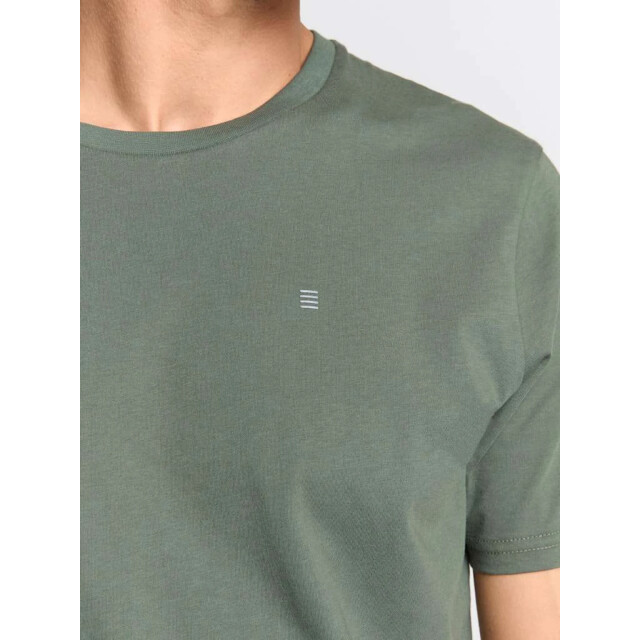 No Excess T-shirt crewneck solid basic dark green 29340701SN-052 large
