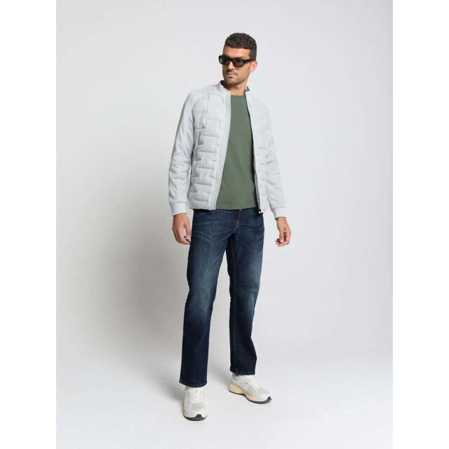 No Excess T-shirt crewneck solid basic dark green 29340701SN-052 large