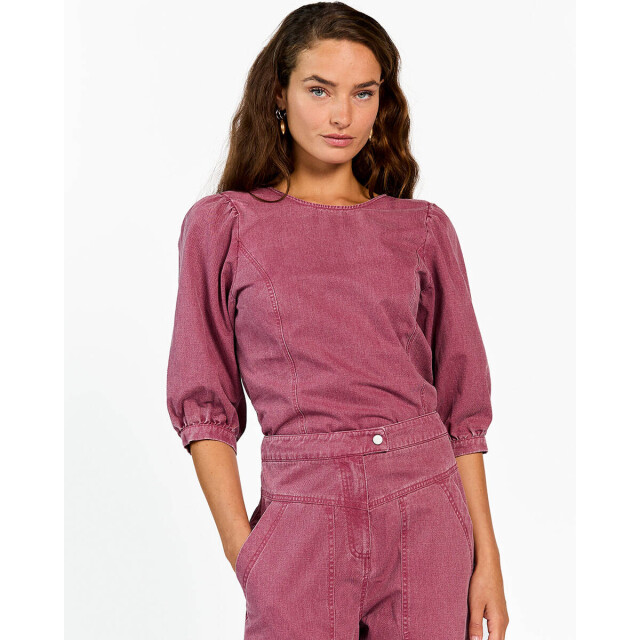 Aaiko Blouse korte mouw nicola twill co 5 Aaiko Blouse korte mouw NICOLA TWILL CO 5 large