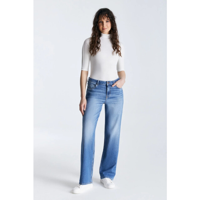 Cup of Joe Nova wide straight jeans medium blue COJ Nova MediumBlue large