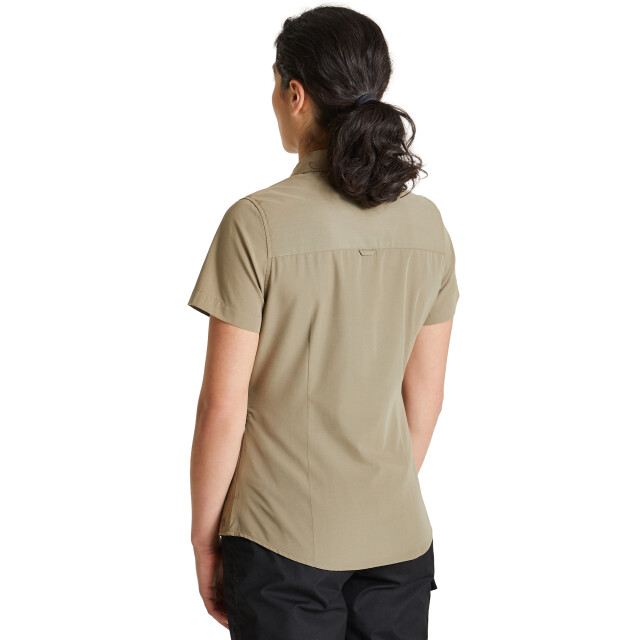 Craghoppers Dames expert kiwi shirt met korte mouwen UTCG1715_pebble large