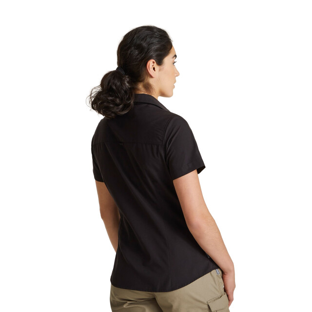 Craghoppers Dames expert kiwi shirt met korte mouwen UTCG1715_black large