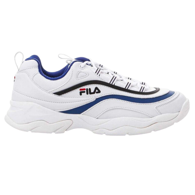 Fila Heren ray leather low cut trainers UTPP9597_white large