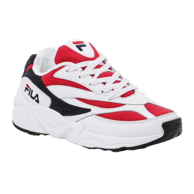 Fila Heren v94m leren trainers met lage snit UTPP9366_whitered large