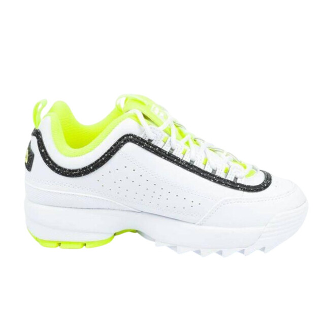 Fila Kinderen/kinderen disruptor ecologische leren trainers UTPP9266_whitegreen large