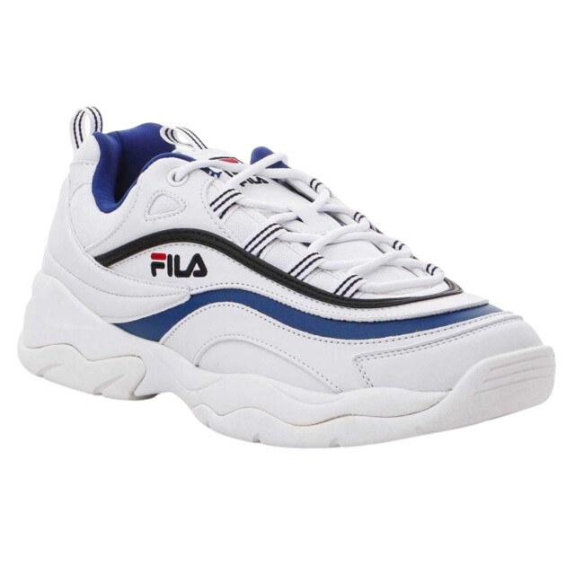 Fila Heren ray leather low cut trainers UTPP9597_white large