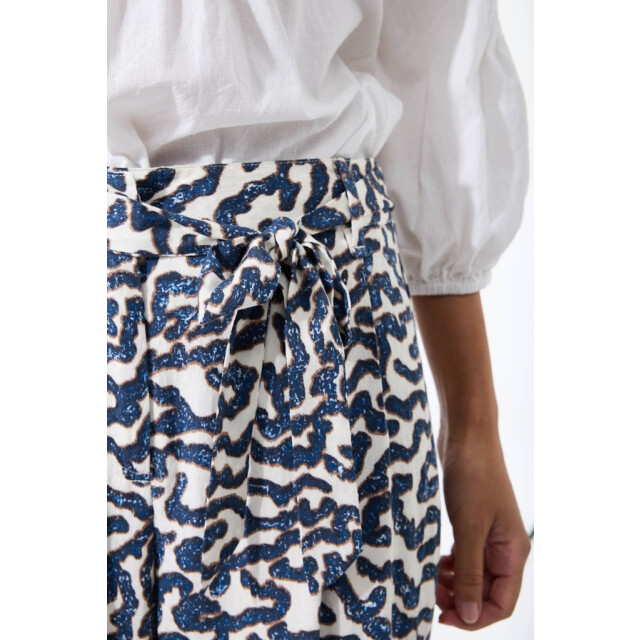 Garcia Jeans Lange broek aop ecru dessin 4109.08.0001 large