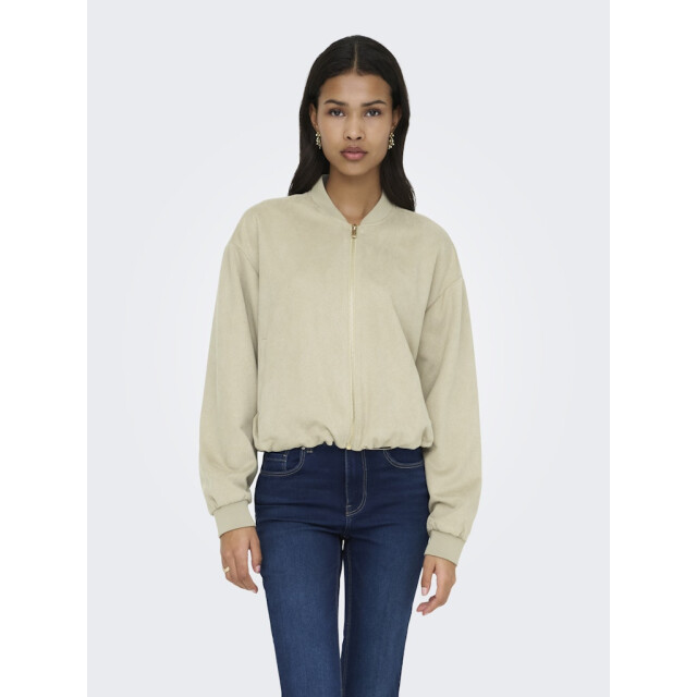 Only Onlmavi life ls faux suede bomber cc pnt zand 4279.04.0026 large