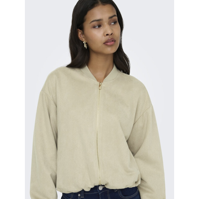 Only Onlmavi life ls faux suede bomber cc pnt zand 4279.04.0026 large