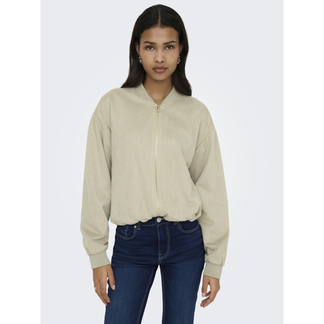 Only Onlmavi life ls faux suede bomber cc pnt zand 4279.04.0026 large