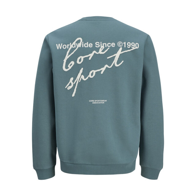 Jack & Jones Jcodust script sweat crew neck esmerald 5209.24.0011 large