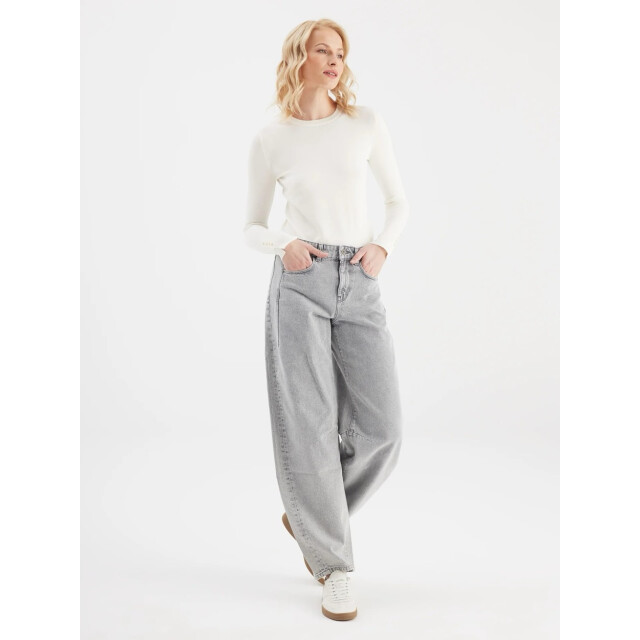 Cup of Joe Mid waist balloon jeans; %100 co; 317 grey denim 4106.86.0013 large