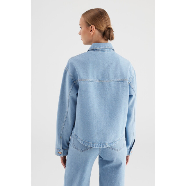 Cup of Joe Oversized denim jacket; %100 co; l00 blue denim 4270.35.0018 large