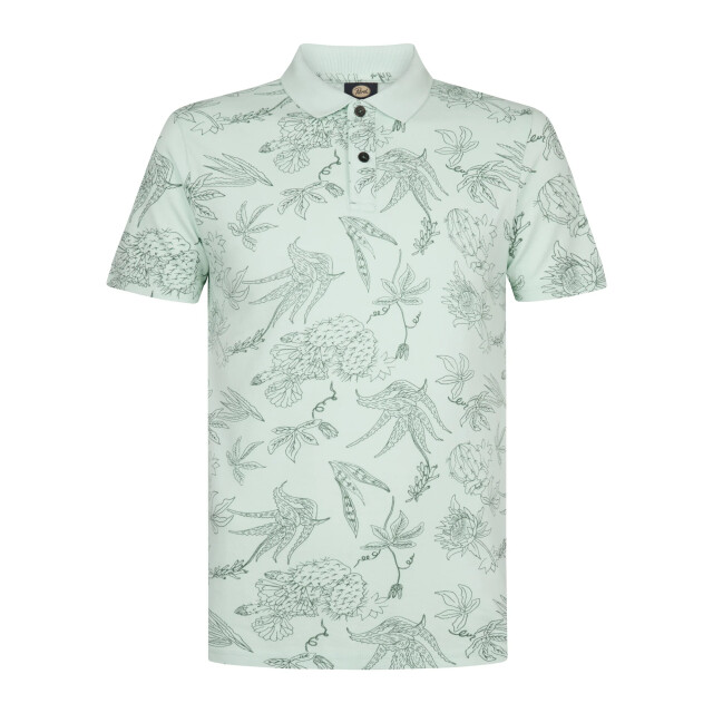 Petrol Industries Heren polo m-1060-pol905 6181 cool mint Petrol M 1060 POL905 6181CoolMint large