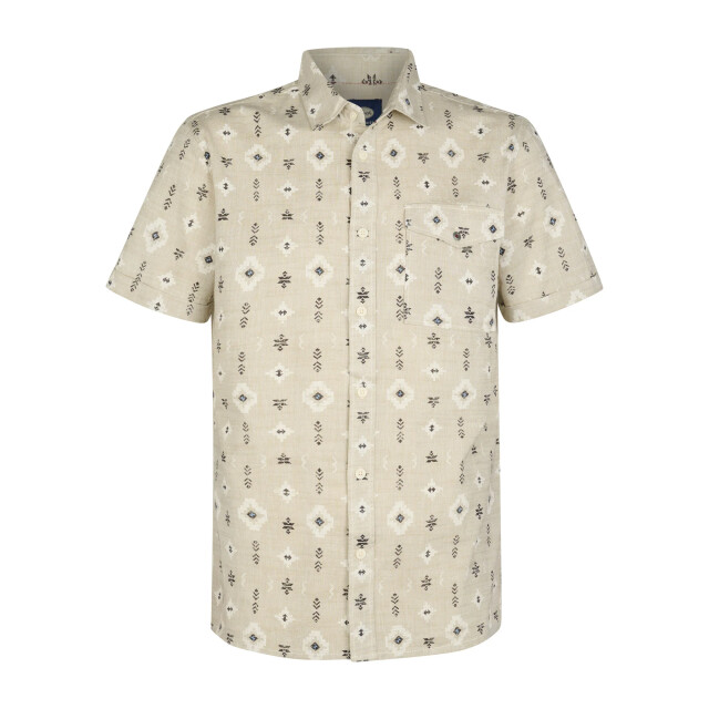 Petrol Industries Heren overhemd m-1060-sis412 7130 light tan Petrol M 1060 SIS412 7130LightTan large