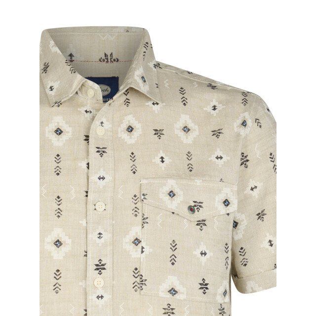 Petrol Industries Heren overhemd m-1060-sis412 7130 light tan Petrol M 1060 SIS412 7130LightTan large