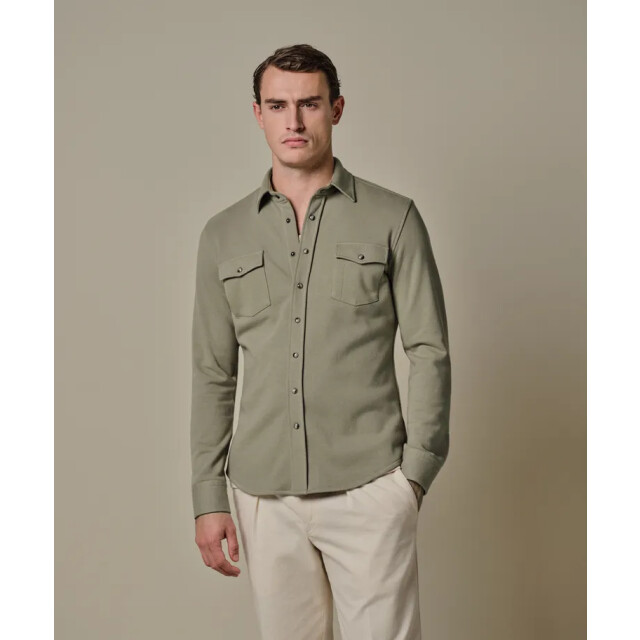 Profuomo Ppxf10001g overshirt western mid green PPXF10001G large