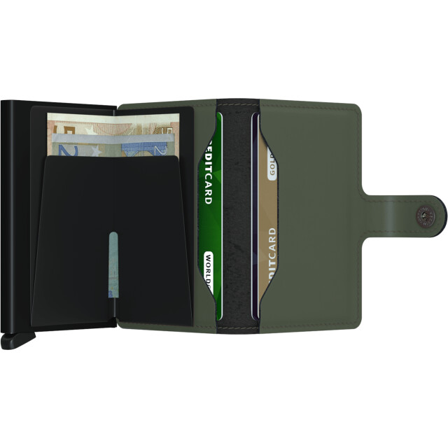 Secrid Miniwallet matte green black MM Green Black large