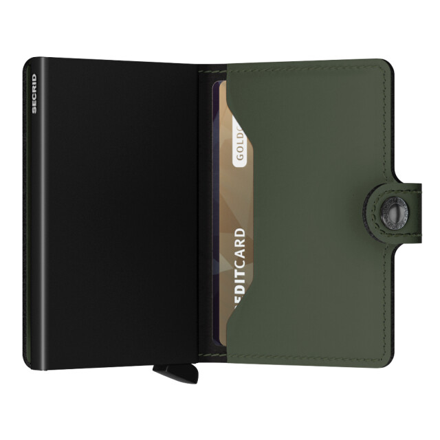Secrid Miniwallet matte green black MM Green Black large