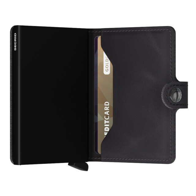 Secrid Miniwallet vintage black MV Black large