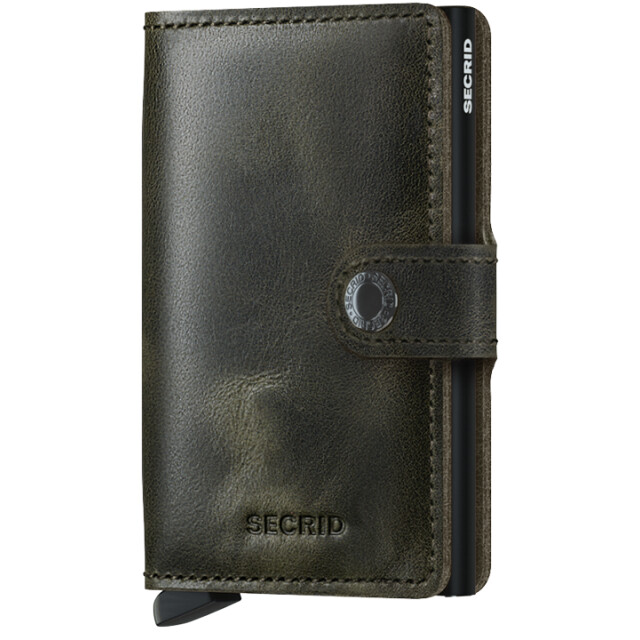 Secrid Miniwallet vintage olive black MV Olive Black large