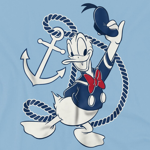 Disney Kinderen/kinderen donald duck anker t-shirt UTTV30557_lightblue large