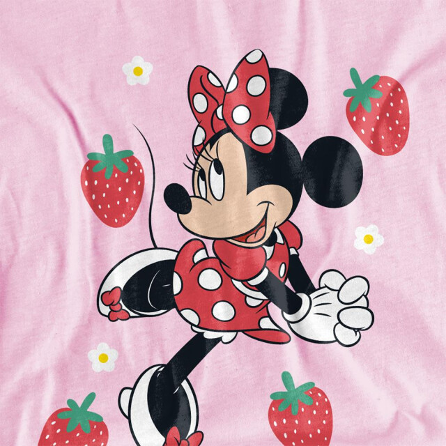 Disney Kinderen/kinderen minnie mouse aardbei t-shirt UTTV30560_pink large